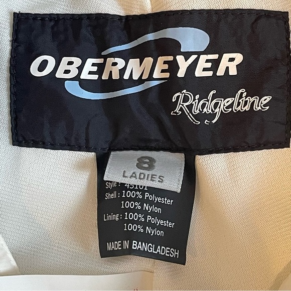 Obermeyer Ridgeline Insulated Ski Snowboard Winter Sports Pants White Size 8 - Picture 4 of 11